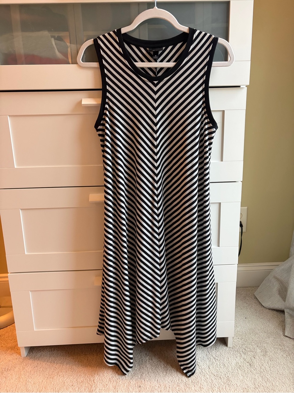 Mossimo Black and White Striped Tank Dress